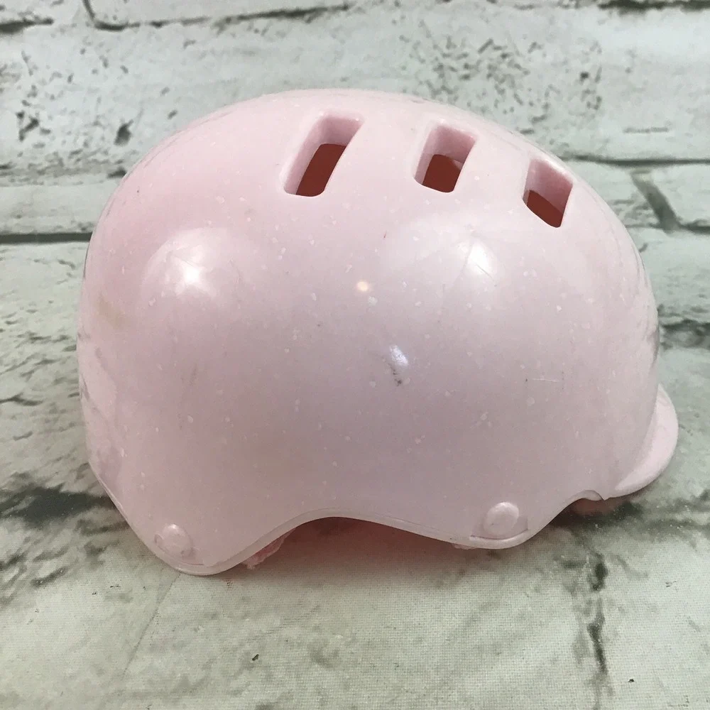 Our Generation Pink Speckled Bicycle‎ Helmit Fits Standard 18